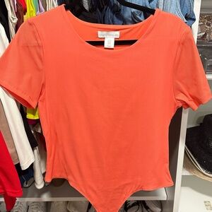 House of Harlow 1960 Coral Bodysuit